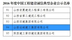 <b>我公司获评全国诚信典型企业</b>